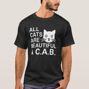 T-shirt Tous les chats sont beaux A.C..B. Amusing Designs