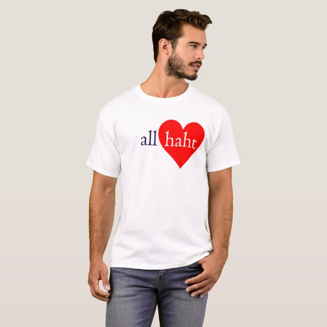 T-shirt Tous les cheveux (coeur) Tee (Devant entier)