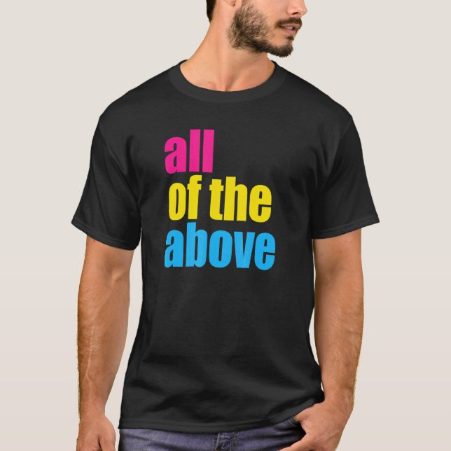 T-shirt Tous Les Drapeaux De Parade De La Pride Lgbt Ci-De (Devant)