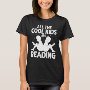 T-shirt Tous les enfants Cool lisent Lecteur de livre Vint
