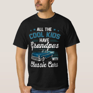 T-shirt Tous Les Enfants Cool Ont Grand-Père Avec Voiture