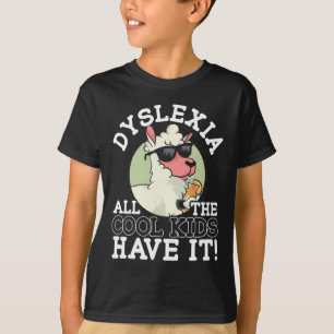 T-shirt Tous Les Enfants Cool Ont Il Dyslexie Sensibilisat