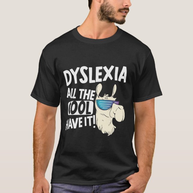 T-shirt Tous Les Enfants Cool Ont Il Dyslexie Sensibilisat (Devant)