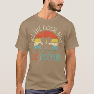 T-shirt Tous les enfants Cool sont lecture Livre Vintage R