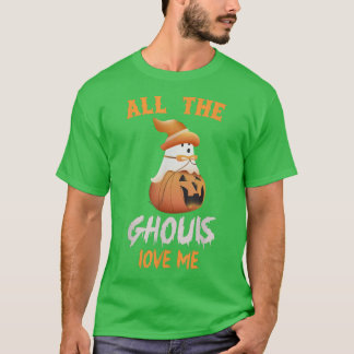 T-shirt Tous Les Gouls M'Aiment Boo Ghost Citrouille Éffra