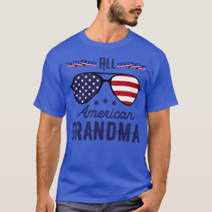 T-shirt Tous les Grandma américains 4 juillet lunettes de