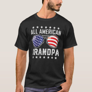T-shirt Tous les Grandpa américains 4 juillet Lunettes de