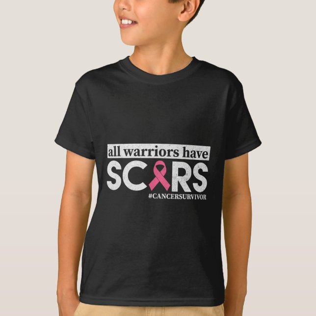 T-shirt Tous les guerriers ont des cicatrices Conscience d (Devant)