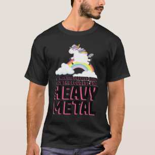 T-shirt tous les hommes sont créés égale musique heavy met