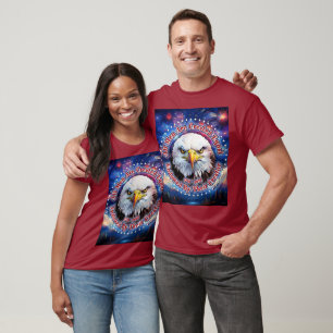T-shirt Tous les hommes sont créés égaux Brown Eagle Feux 