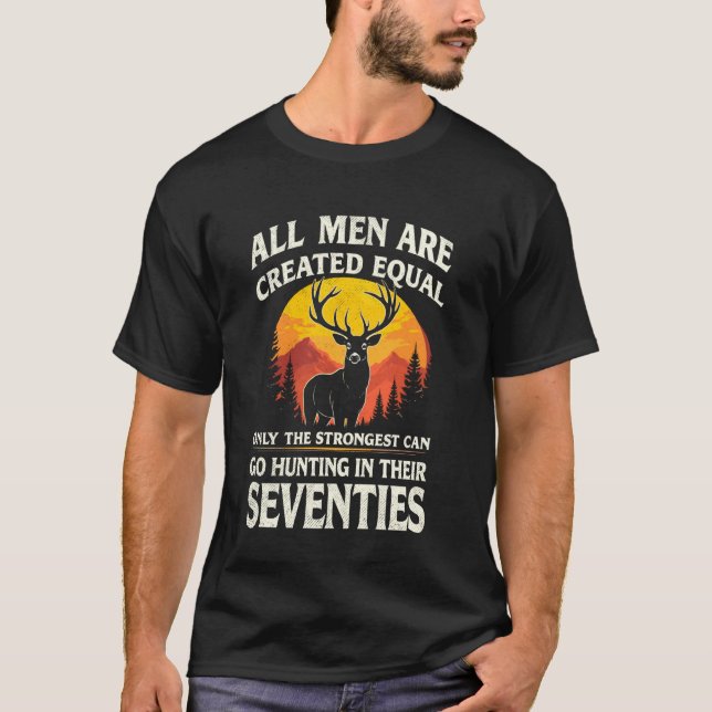 T-shirt Tous les hommes sont créés égaux Seulement les mei (Devant)