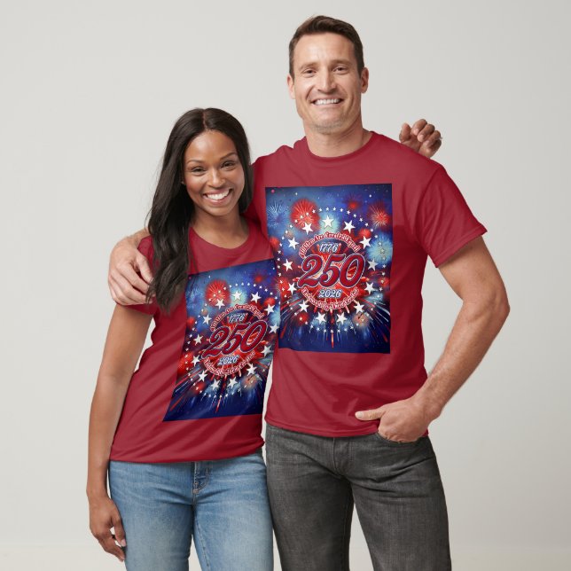 T-shirt Tous les hommes sont créés Feu d'artifice graphiqu (Unisexe)