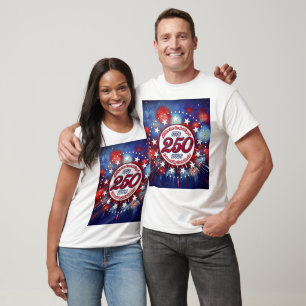 T-shirt Tous les hommes sont créés Feu d'artifice graphiqu
