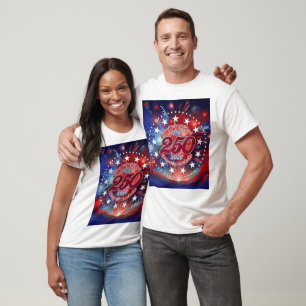 T-shirt Tous les hommes sont créés graphiques feux d'artif