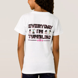 T-Shirt Tous les jours, je tambours les filles noires Fun