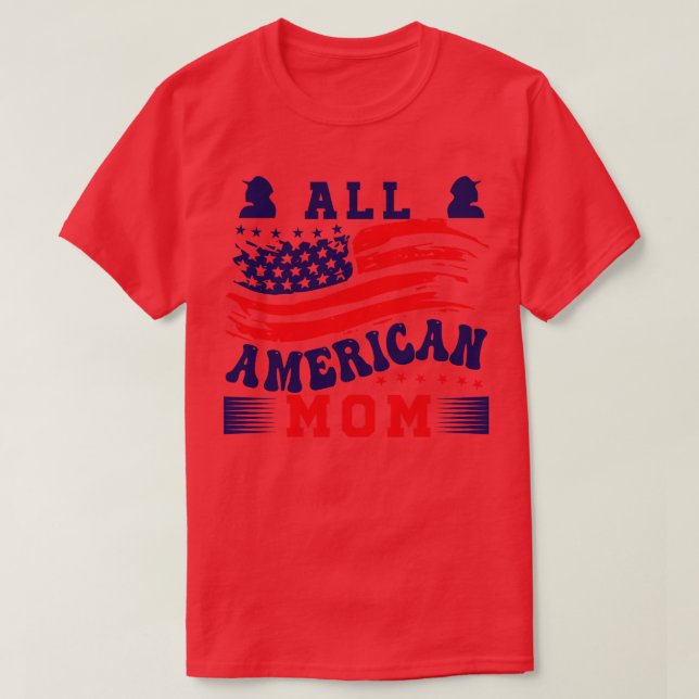 T-shirt Tous les lunettes de soleil américains MOM US pour (Design devant)
