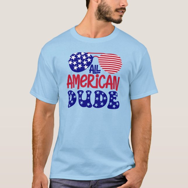 T-shirt Tous les mecs américains (Devant)