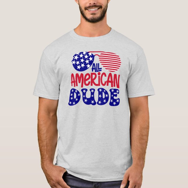 T-shirt Tous les mecs américains (Devant)