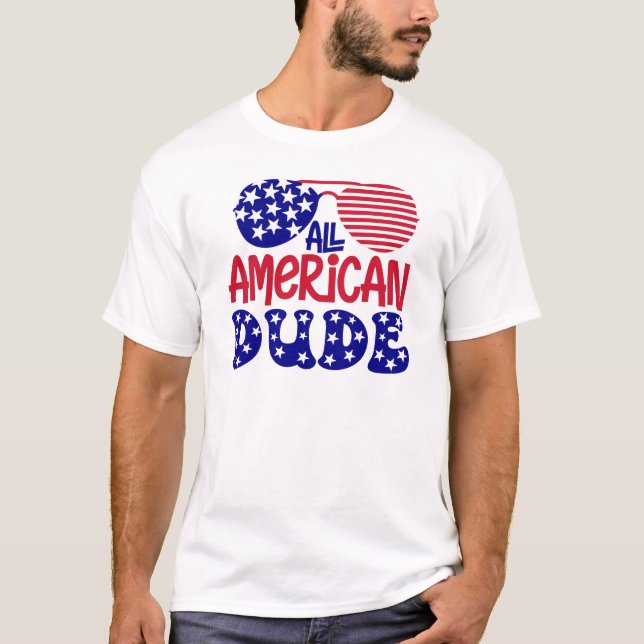 T-shirt Tous les mecs américains (Devant)