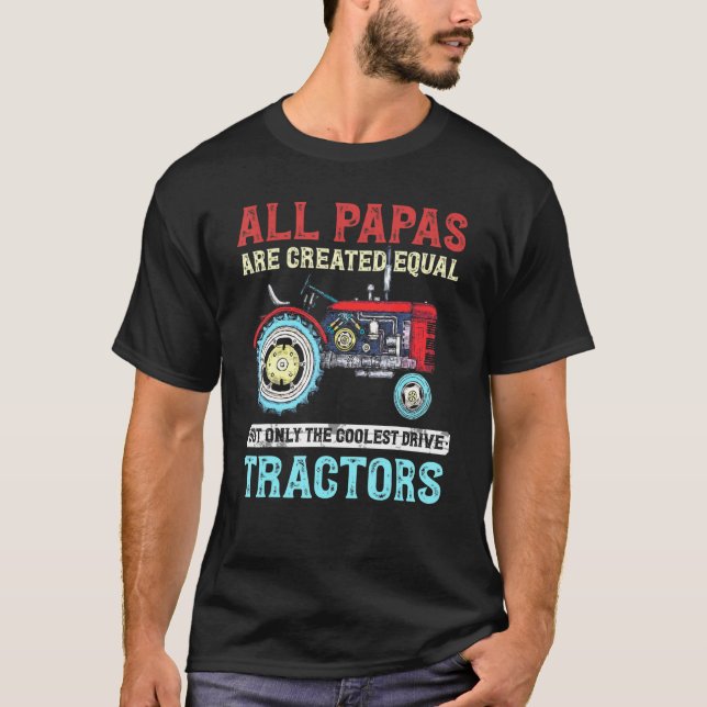 T-shirt Tous Les Papas Sont Créés Également Seulement Le L (Devant)