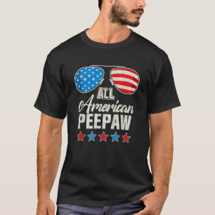 T-shirt Tous les Peepaw américains 4 juillet Famille corre