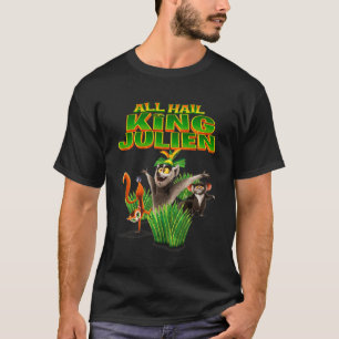 T-shirt Tous les personnages Hail King Julien tous hailer 