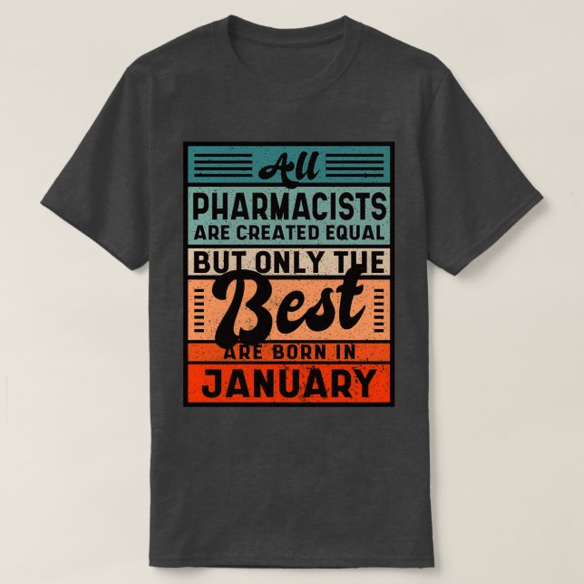 T-shirt Tous Les Pharmaciens Sont Créés Également, Mais Se (Design devant)