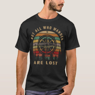 T-shirt Tous les randonneurs perdus ne sont pas perdus Fun