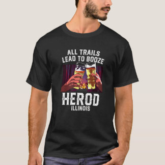 T-shirt Tous Les Sentiers Conduisent À Booze Herod Camping