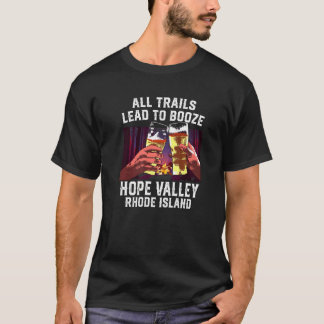 T-shirt Tous Les Sentiers Menent À Booze Hope Valley Campi