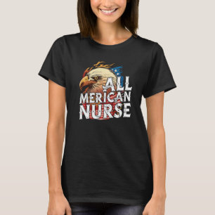 T-shirt Tous les soins infirmiers américains 4 juillet jou