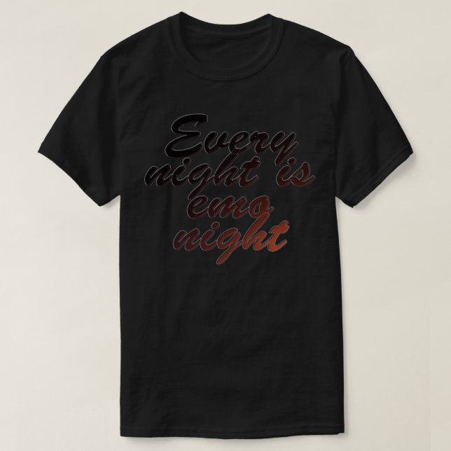 T-shirt Tous les soirs, la nuit de l'emo 1 (Design devant)
