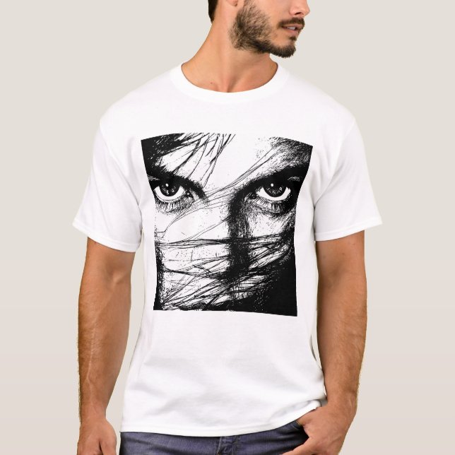 T-shirt Tous les yeux sur moi - Design 1 (Devant)