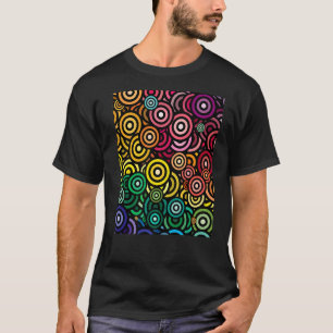 T-shirt Tous mes cercles favoris Rainbows concentrés Premi