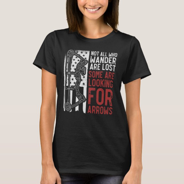 T-shirt Tous Ne Sont Pas Perdus Certains À La Recherche De (Devant)