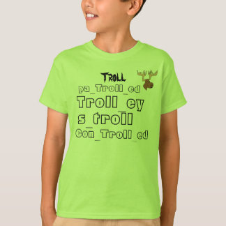 T-shirt tous pêchent des mots et le logo iTrollArmy