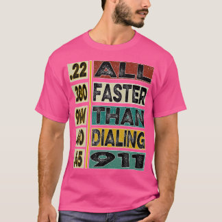 T-shirt Tous Plus Rapidement Que Le 911 Pour Les Amateurs