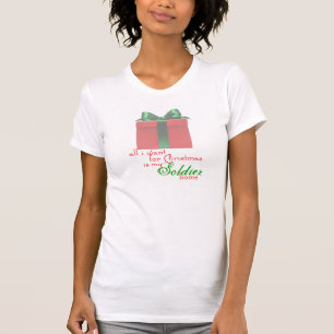 T-shirt tous que je veux pour Noël : Soldat