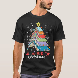 T-shirt Tous Réservés Pour Noël Livre Arbre de Noël Lumièr