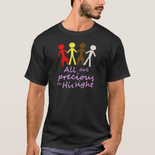 T-shirt Tous sont précieux dans sa vue