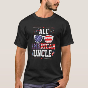 T-shirt Tous Uncle américain 4 juillet Drapeau US Lunettes