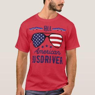T-shirt Tous US Busdriver 4 juillet Lunettes de soleil