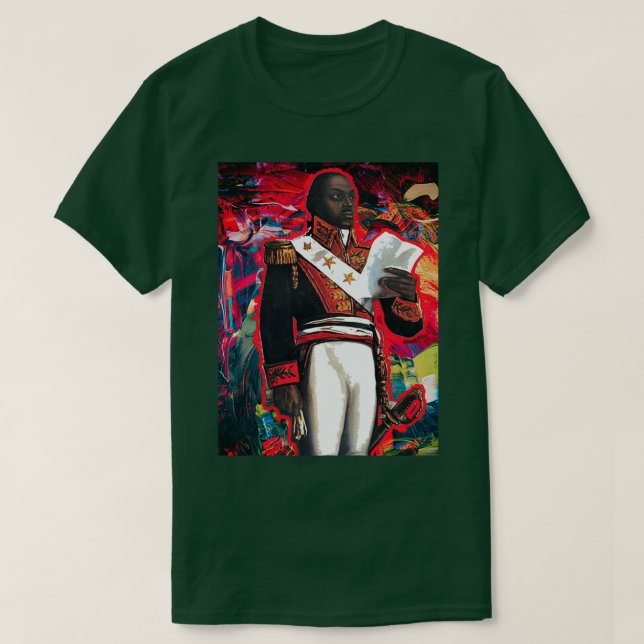 T-shirt Toussaint Louverture Abstraite (Design devant)