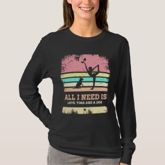 T-shirt tout ce dont j'ai besoin, c'est d'amour et de yoga