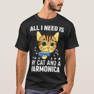 T-shirt Tout ce dont j'ai besoin c'est de mon chat et d'un
