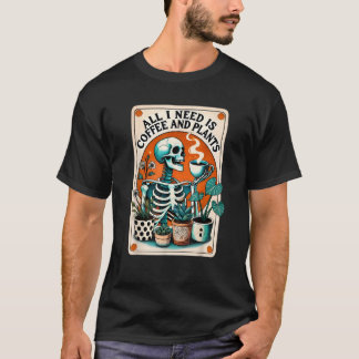 T-shirt Tout Ce Dont J'Ai Besoin, C'Est Du Café Et Du Taro