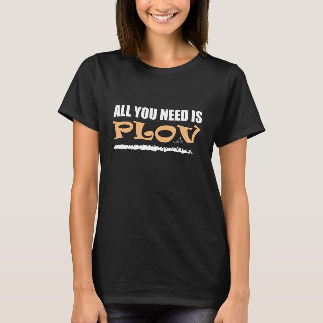 T-shirt Tout ce dont vous avez besoin, c'est Plov ! Ouzbek (Devant)