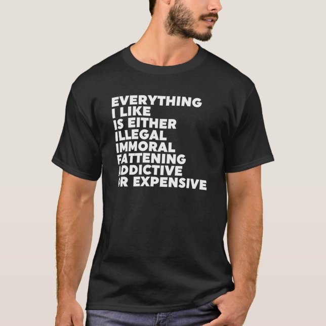 T-shirt Tout ce que j'aime (Devant)