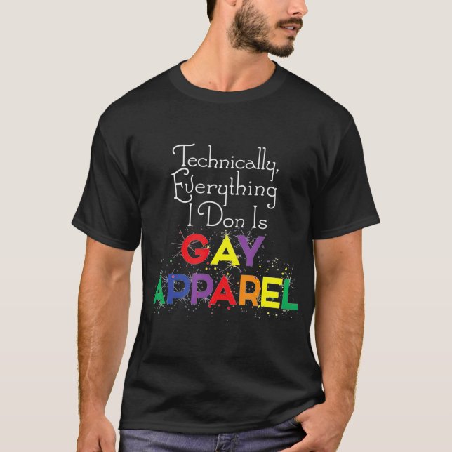 T-shirt Tout ce que je fais est Gay Apparel mignon Noël dr (Devant)