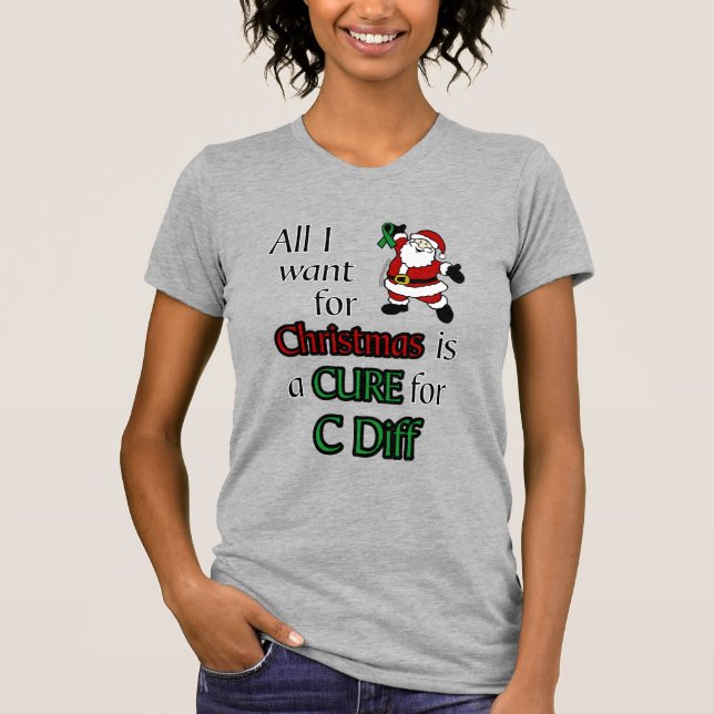 T-shirt Tout ce que je veux pour Noël...C Diff (Devant)